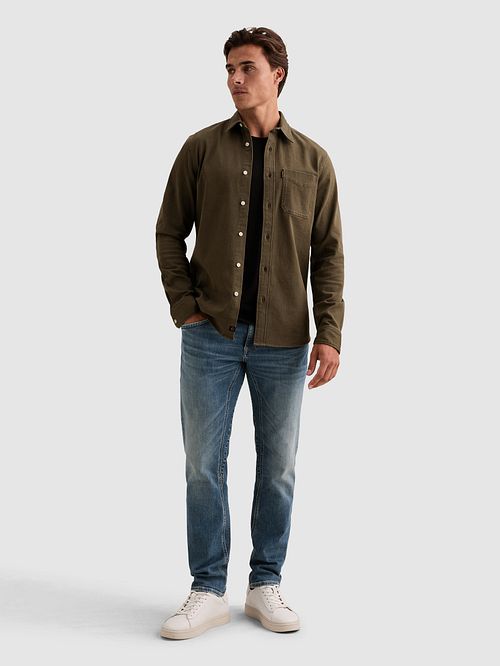 PME Legend Colored Denim Chemise Beluga Vert