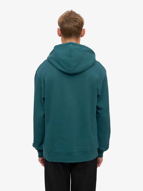 Colorful Standard Sweat à Capuche Organique Vert Pétrole Model / Achterkant