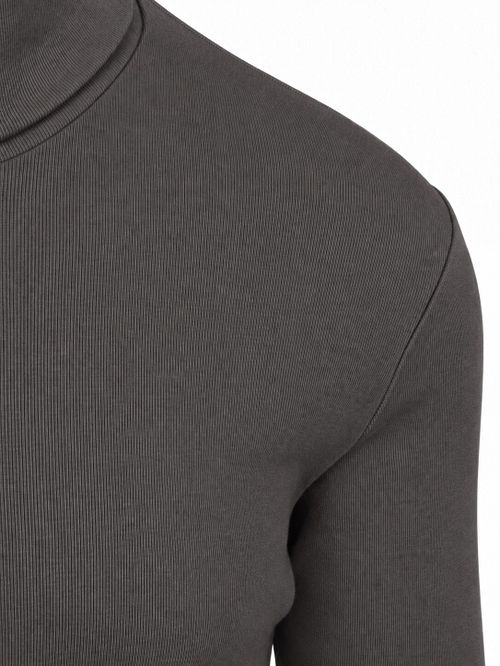 Marc O'Polo Pull Col Roulé Bleu Wooden Earth
