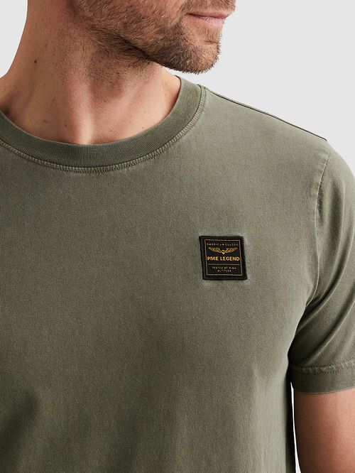 PME Legend T-Shirt Vert Ivy Washed Model / Detail