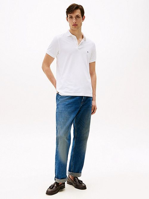 Tommy Hilfiger 1985 Piké Tröja Vit Model / Voorkant