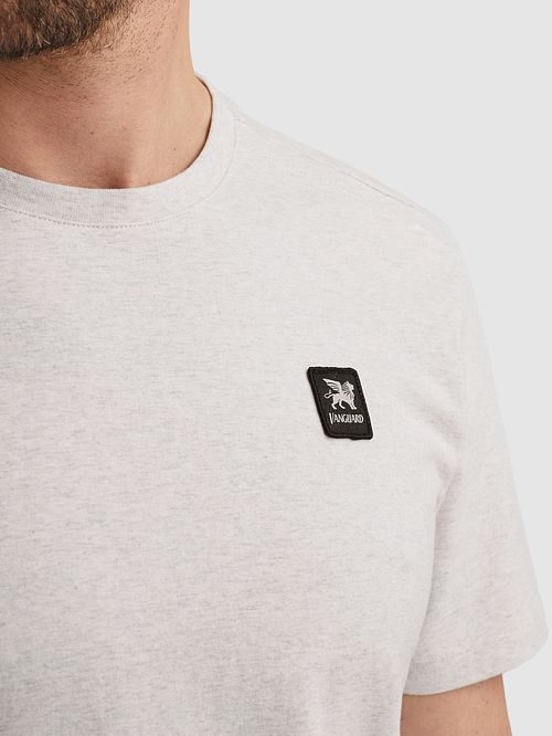 T-shirt Vanguard Logo Melange w kolorze Moonstruck Model / Detail
