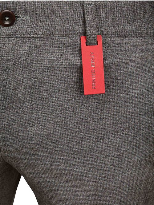 Alberto Rob New Jersey Chino Check Taupe