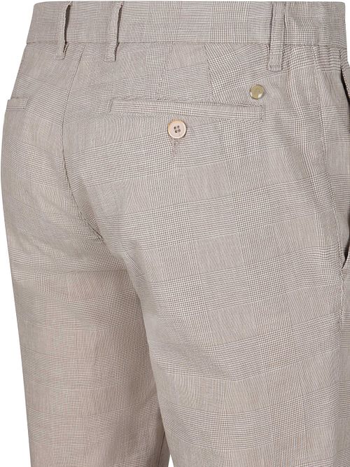 Alberto Lou Chinohose Glencheck Beige Product / Detail