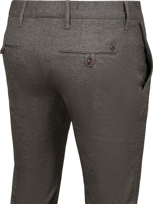 Alberto Rob New Jersey Chino Check Taupe