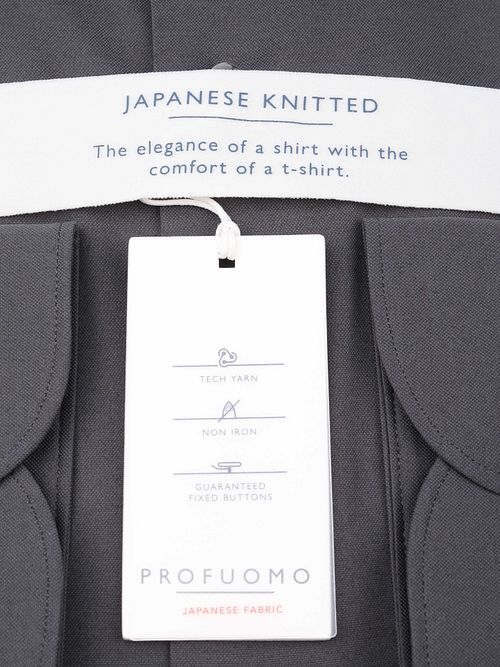 Profuomo Chemise Tricotée Japonais Anthracite