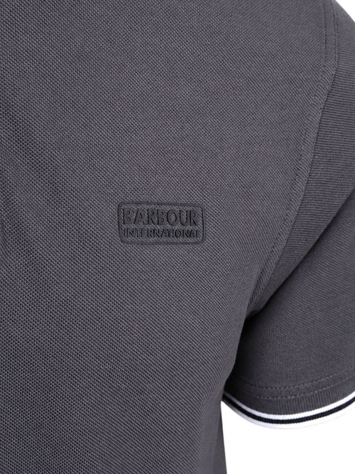 Polo de piqué Barbour International Evan Tipped en antracita Product / Detail
