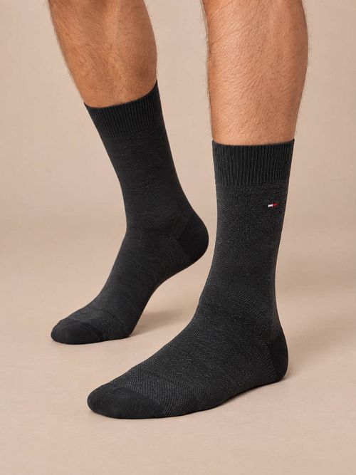 Skarpetki Tommy Hilfiger 2-pack Birdseye w kolorze czarnym Model / Voorkant