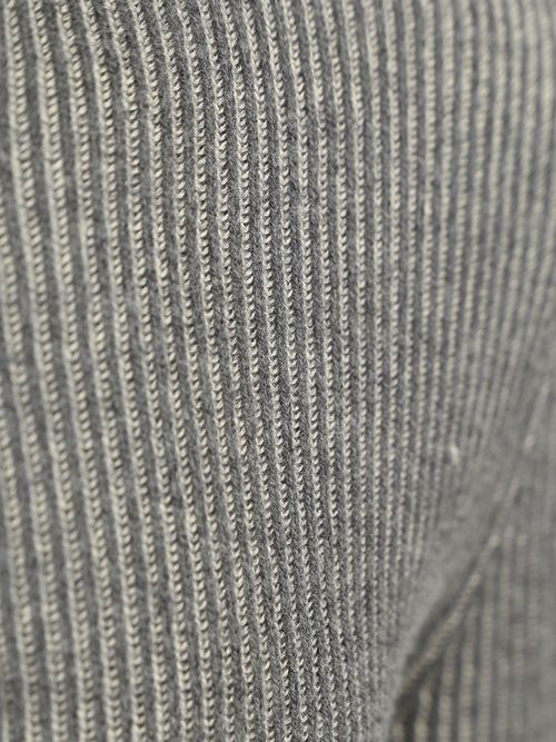 Półgolf Marc O'Polo z zamkiem 1/2, prążkowany, szary Product / Detail