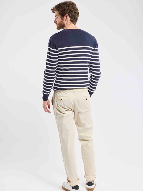 Armor-Lux Groix Trøje Striber Navy Model / Achterkant