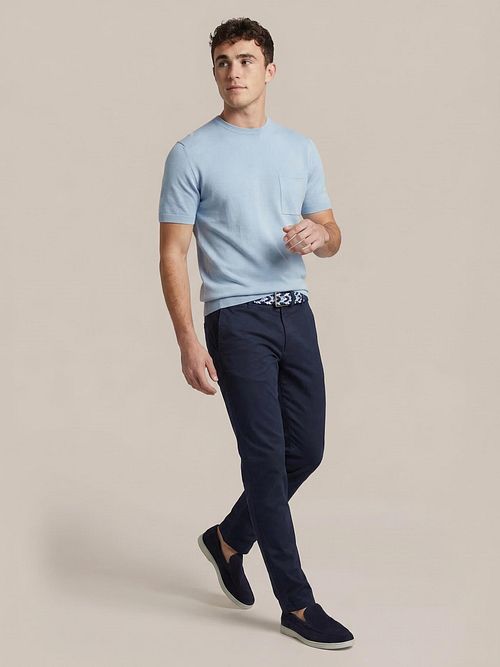 Suitable Compact Camiseta Bolsillo Azul Claro Model / Voorkant