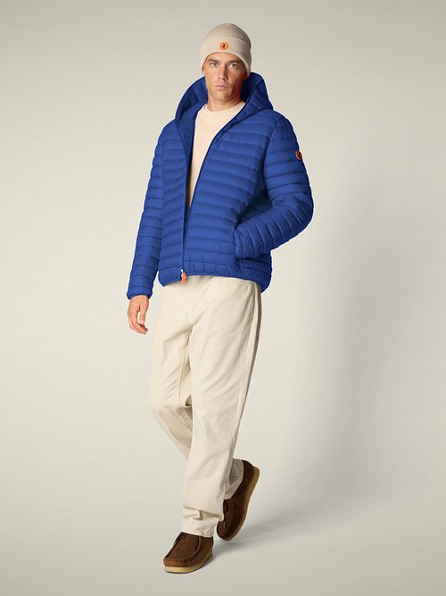 Chaqueta Save the Duck Donald azul marino Model / Voorkant
