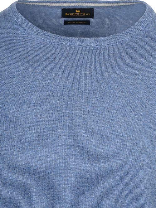 Jersey Steppin' Out de algodón y cashmere en azul índigo Product / Detail