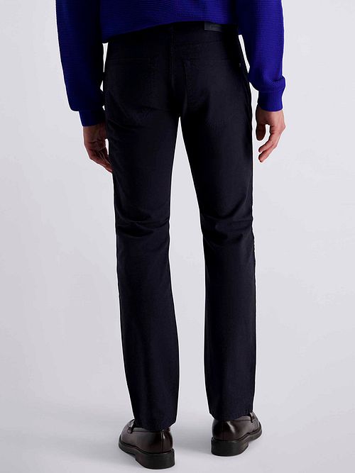 Pantalón Pierre Cardin Lyon Tapered Print azul marino Model / Achterkant