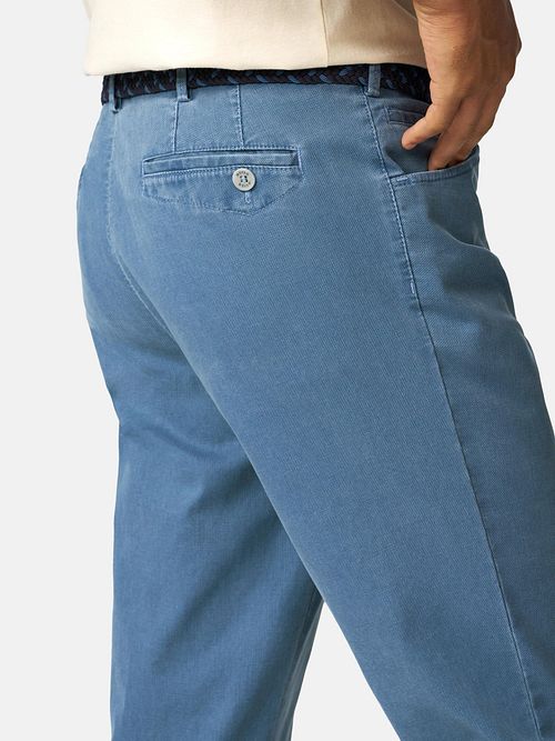 Meyer Dublin Pantalones Light Blue Model / Zijkant