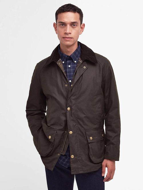 Barbour Ashby Wachsjacke Olive Model / Voorkant