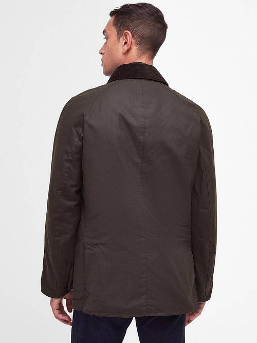 Barbour Ashby Wax Jas Olive Model / Achterkant