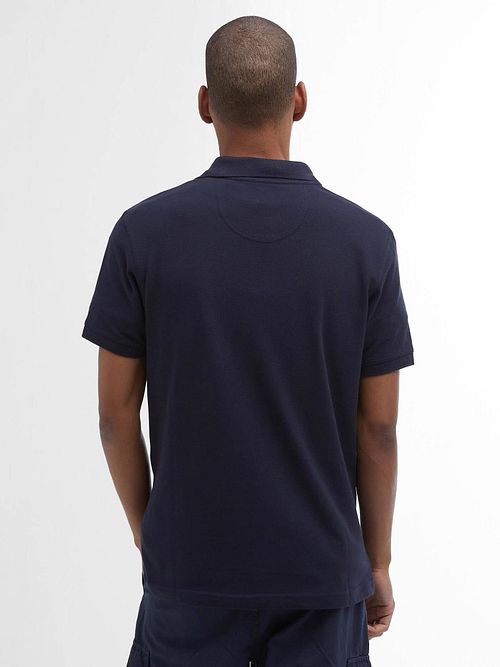Barbour Basic Polo w kolorze ciemnogranatowym Model / Achterkant