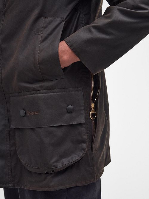 Barbour Beaufort Classic voksfrakke Model / Detail