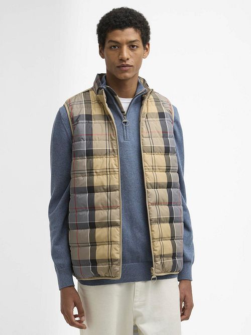 Barbour Gilet Imbottito Reversibile Beige Model / Voorkant