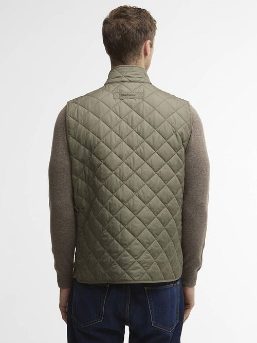 Barbour Gilet New Lowerdale Olive Model / Achterkant