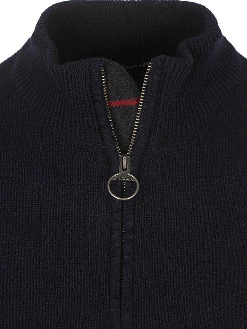 Barbour Half Zip Pullover Wool Navy Product / Detail