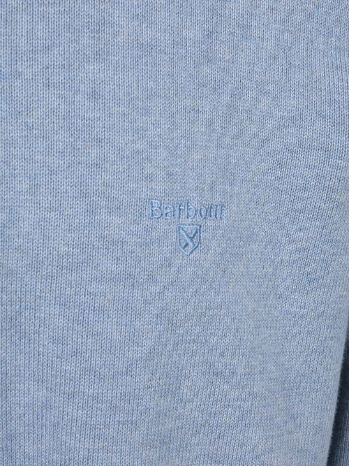 Barbour Half Zip Trui Lichtblauw Product / Detail