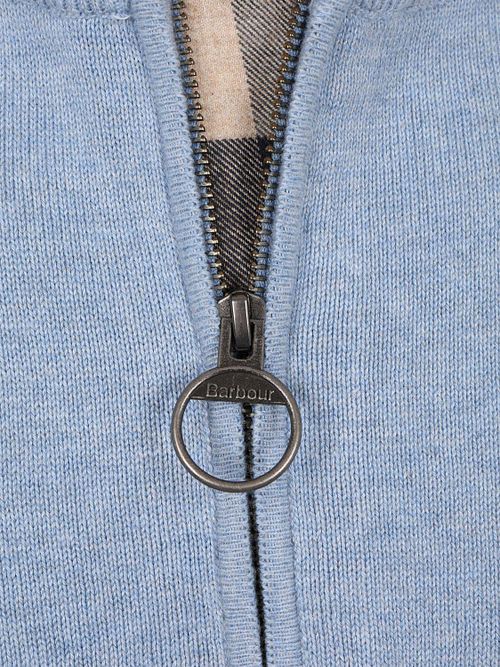 Barbour Half Zip Trui Lichtblauw Product / Detail