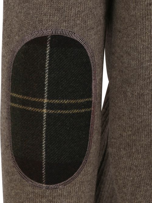 Barbour Halv Zip Trøje i Uld Taupe Product / Detail