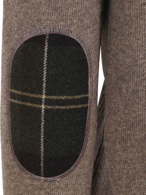 Barbour Halvzip-genser i ull, taupe Product / Detail