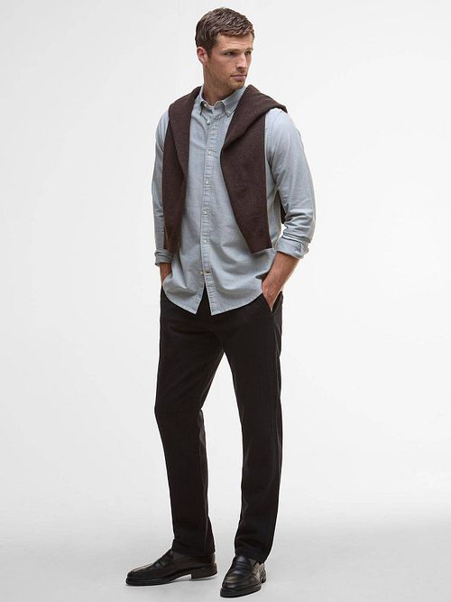 Barbour Oxtown Skjorta Ljusblå Model / Voorkant