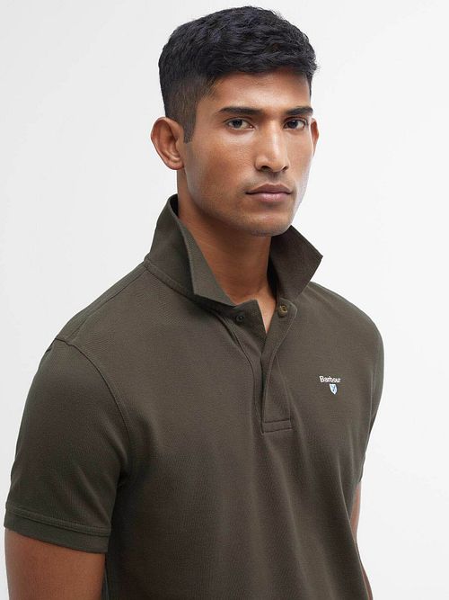 Barbour Pikétröja Militärgrön Model / Voorkant
