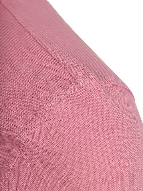 Barbour Pique Polo Shirt True Pink