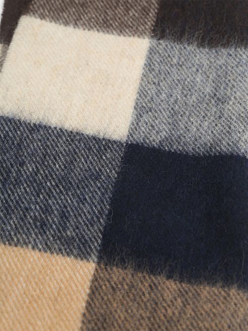 Barbour Scarfs Tattersall Navy Beige Product / Detail