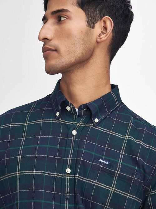 Barbour Kyeloch Skjorta Rutig Mörkgrön Model / Voorkant