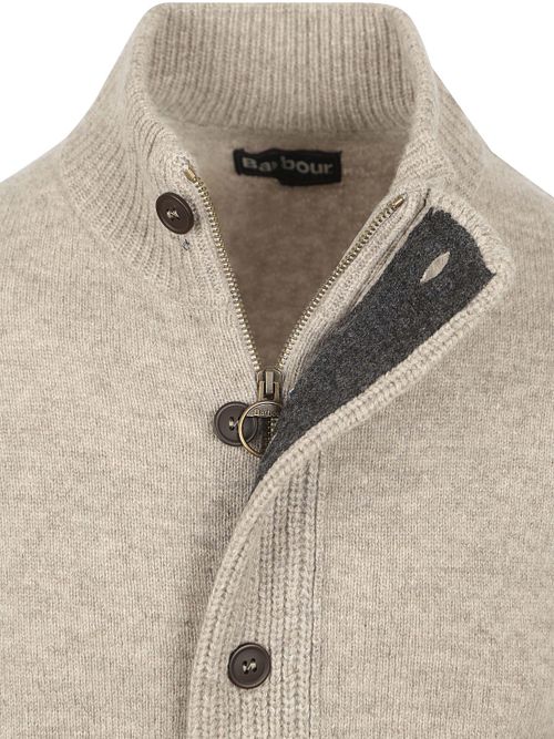 Barbour Uldvest med Lynlås Gråbeige Product / Detail