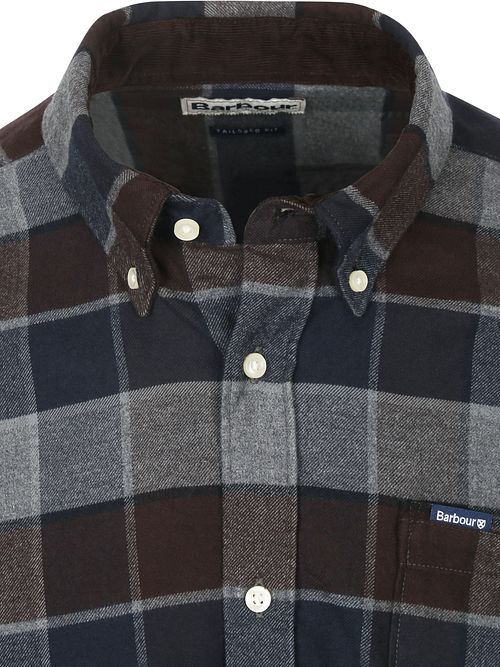 Barbour Valley Hemd Karo Braun Anthrazit Product / Detail