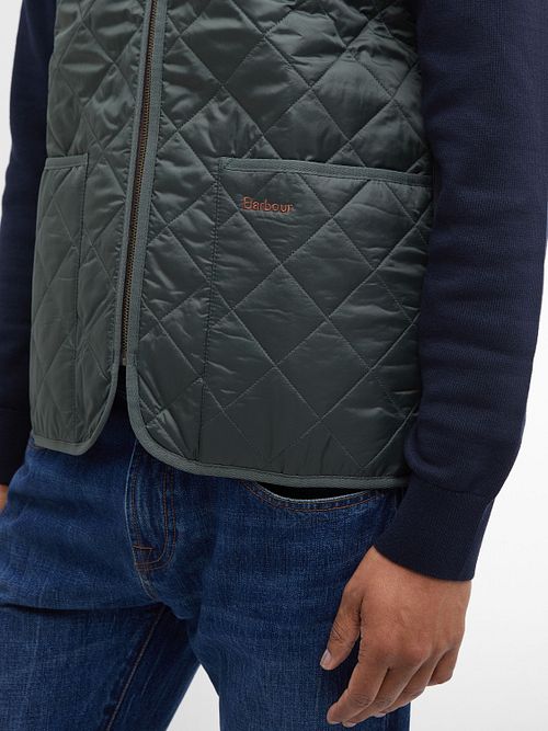 Barbour Voering Beaufort Olive Model / Detail