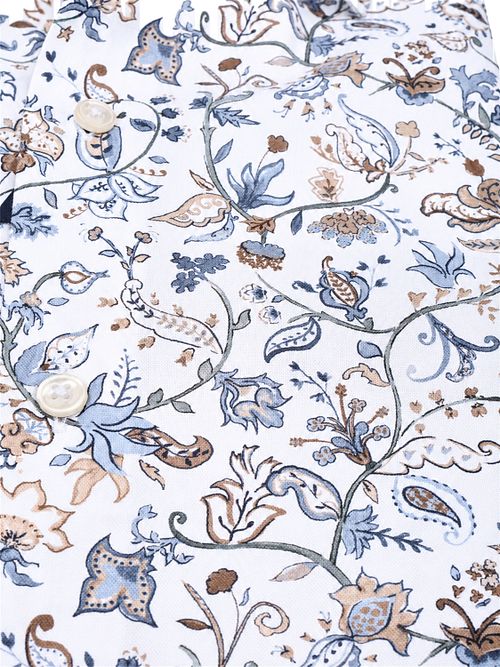OLYMP Luxor Camicia Elegante Stampa Blauw Product / Detail