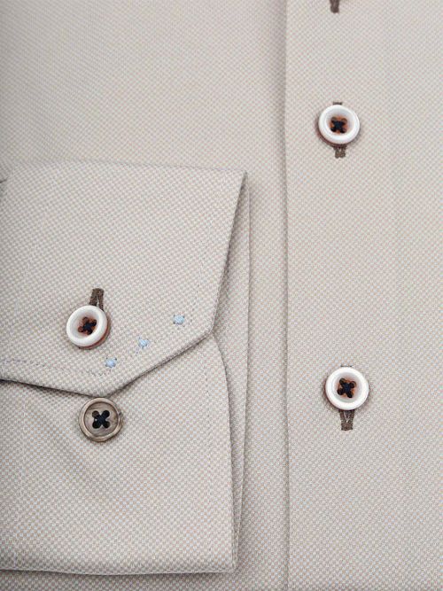 R2 Chemise Technical Knitted Dobby Beige Product / Detail