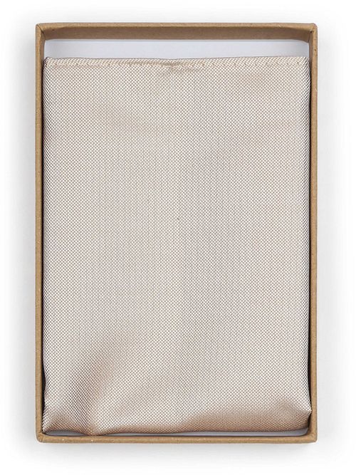 Suitable Pañuelo De Bolsillo Seda Beige Verpakking