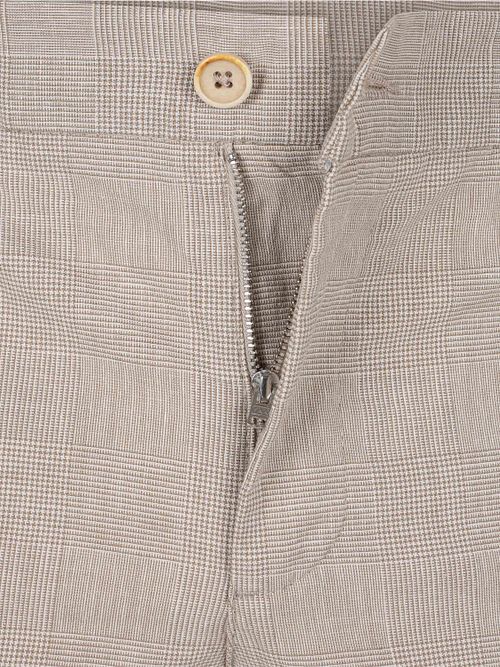 Alberto Lou Chinohose Glencheck Beige Product / Detail