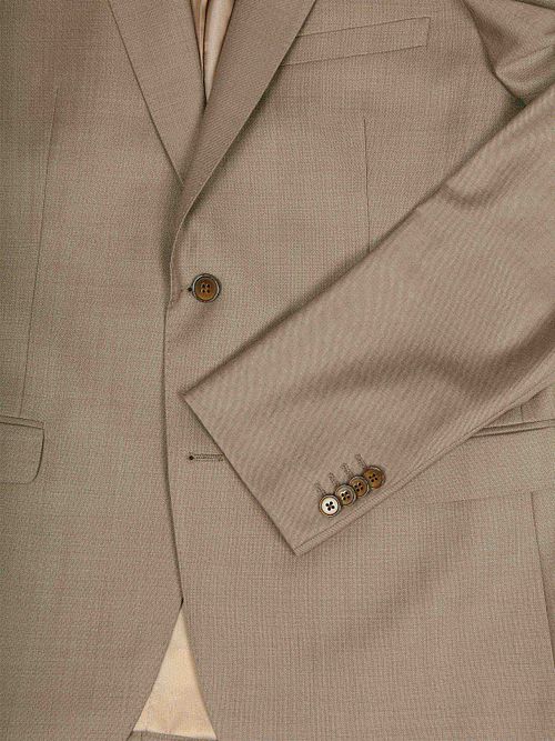 Suitable Kostume Birds Eye Uld Sand Product / Detail