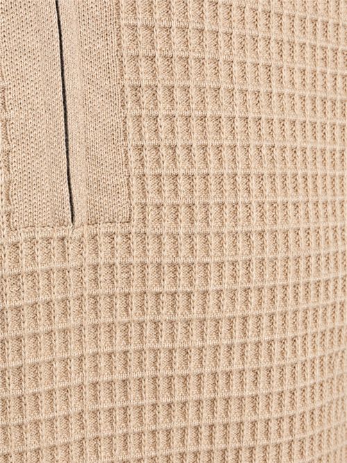 McGregor Half Zip Polo Shirt Knitted Structure Sand