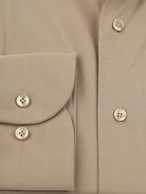 Profuomo Japanese Knitted Overhemd Beige Product / Detail