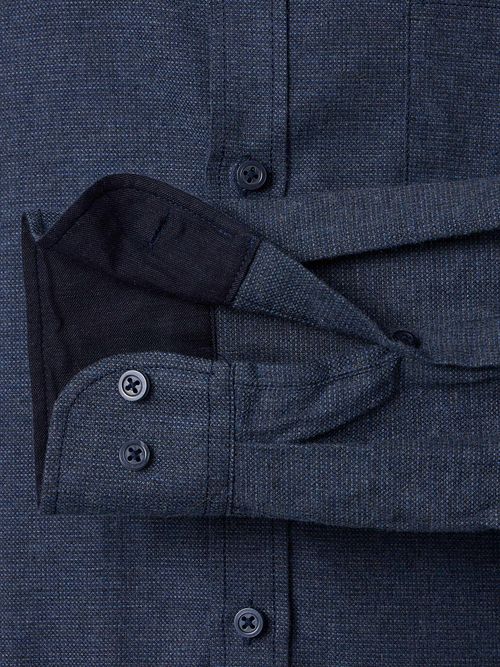 Casa Moda Overhemd Structure Navy Product / Detail