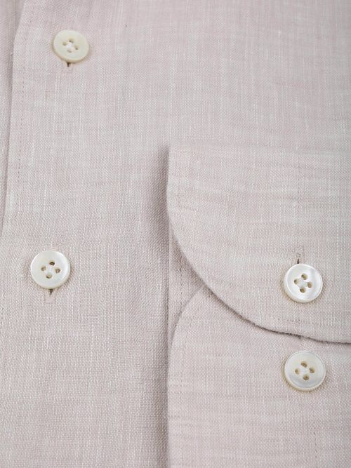 Profuomo Overhemd Linnen Sand Product / Detail