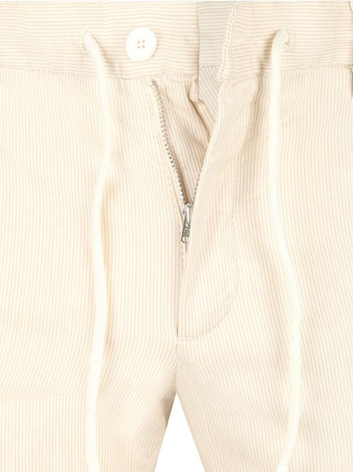 Alberto Pantalon Jump Stripe Ecru