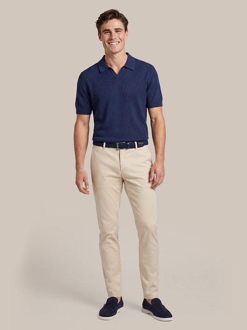 Suitable Chino Pico Beige Clair Model / Voorkant