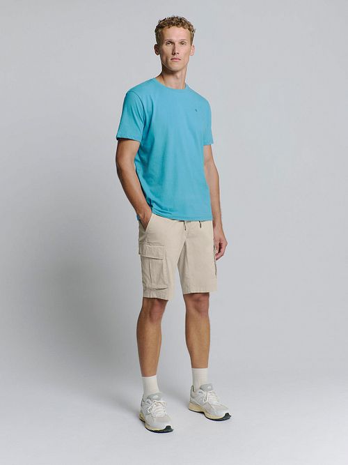 Cargo Short Stretch No Excess beige Model / Voorkant